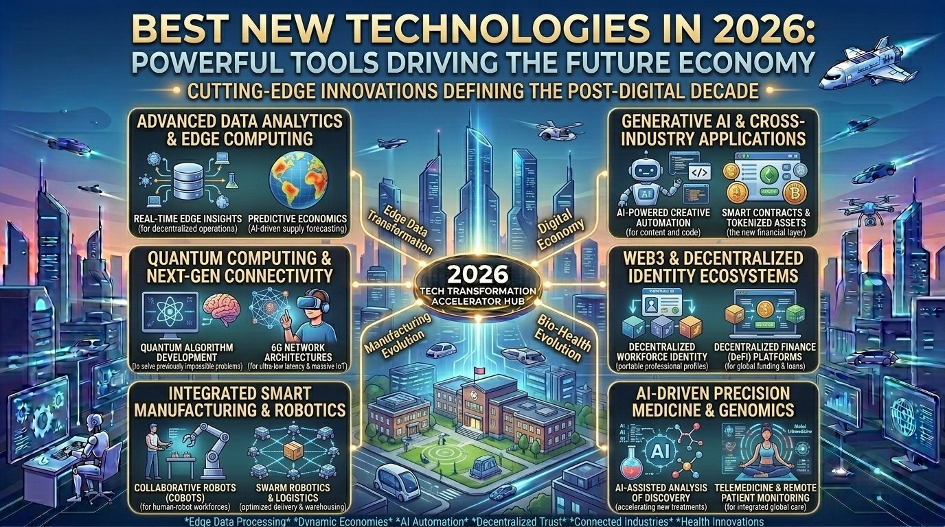 Best New Technologies in 2026: Powerful Tools Driving the Future Economy