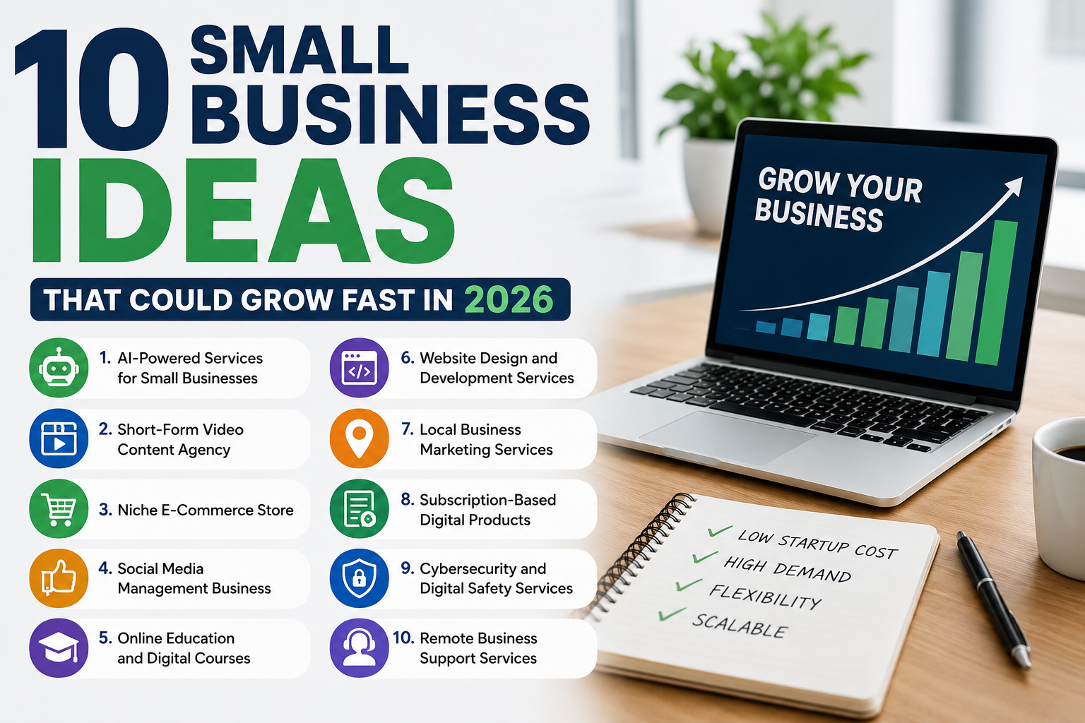 10 Small Business Ideas That Could Grow Fast in 2026