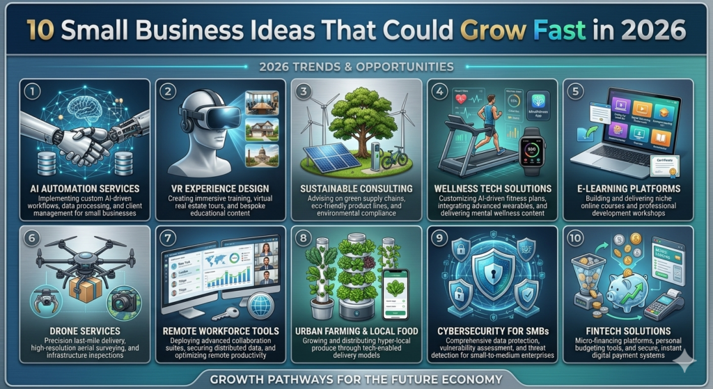 10 Small Business Ideas That Could Grow Fast in 2026