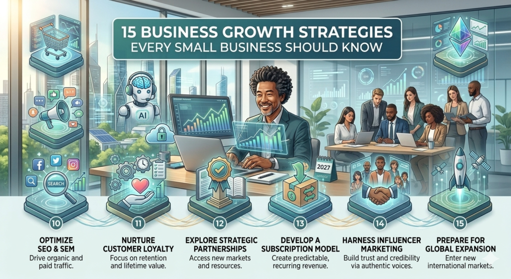 15 Business Growth Strategies Every Small Business Should Know