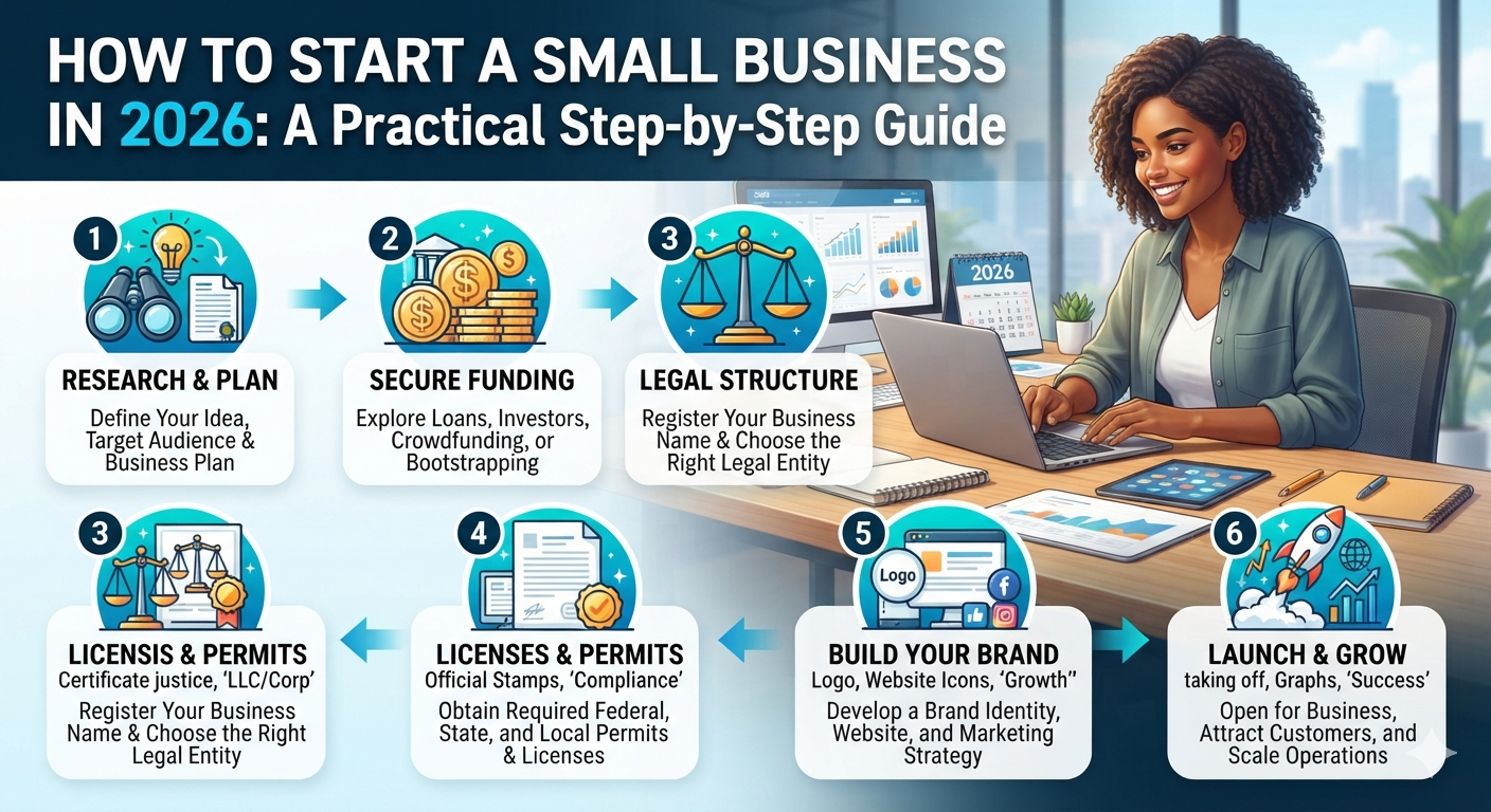 How to Start a Small Business in 2026: A Practical Step-by-Step Guide