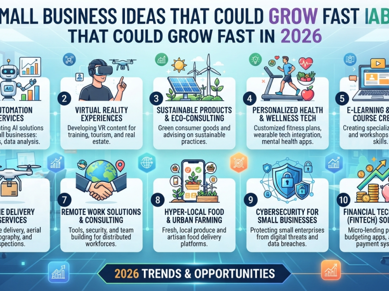10 Small Business Ideas That Could Grow Fast in 2026